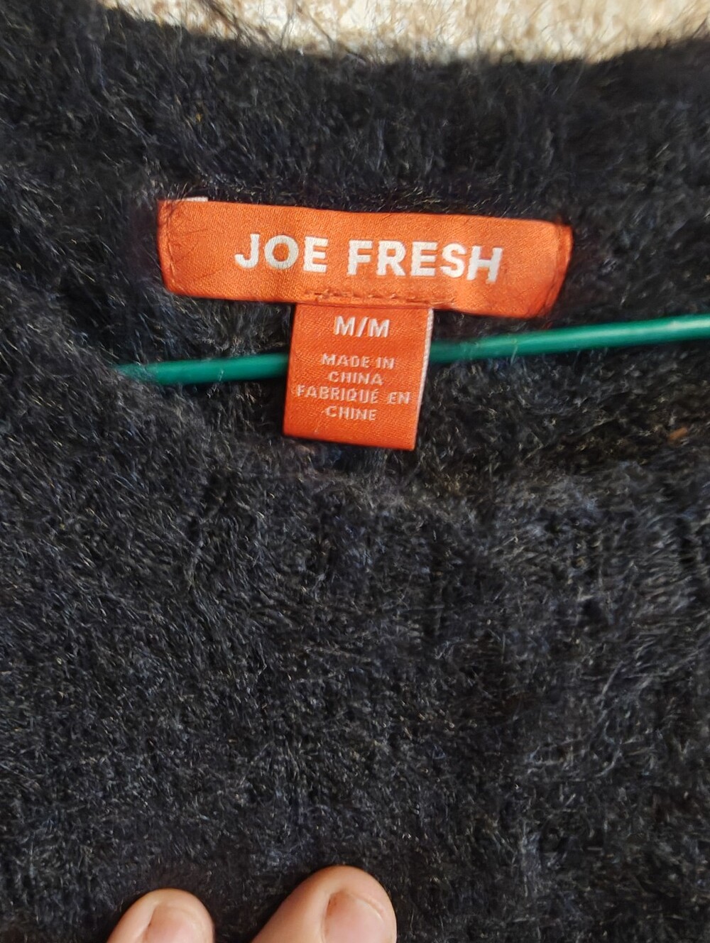 Set Of 2 Joe Fresh Cozy Sweaters Off White/LOVE And Black Women Medium - Picture 6 of 8